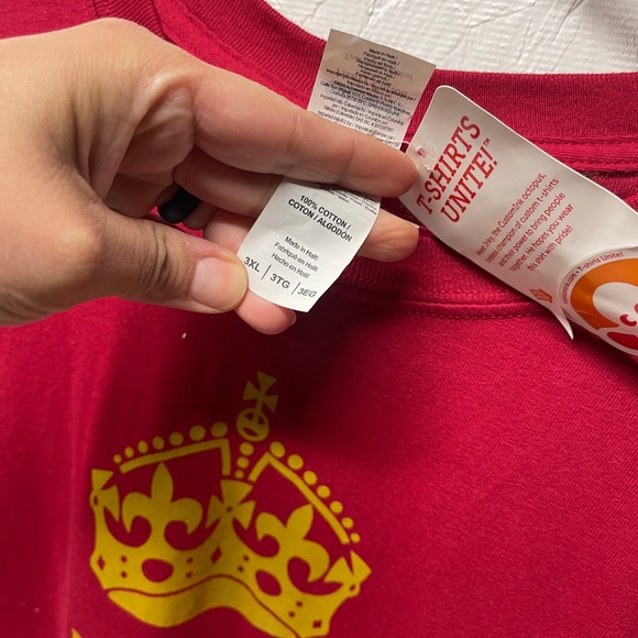 Red Keep calm and put it on the backlog shirt 3X - Picture 5 of 6